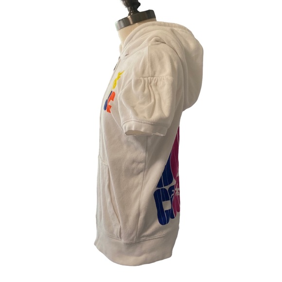 Juicy Couture Hooded Short Sleeve Terry Cloth Sweatshirt Size XXS - Picture 4 of 15